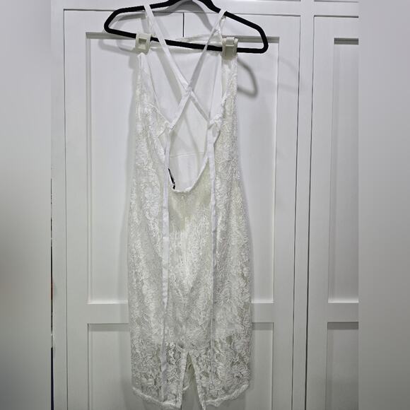 💍Lulus Wishful Wanderings White Lace Bodycon Midi Dress - Size XL🤍 - Picture 14 of 15
